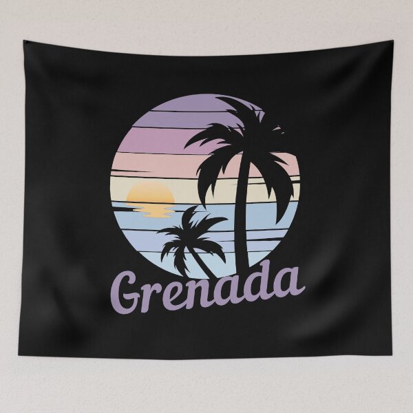 Item preview, GRENADA- Top Caribbean Islands, National Beach Day, Tropical Vacation, Sunset designed and sold by Sun Sand & Sea Art.