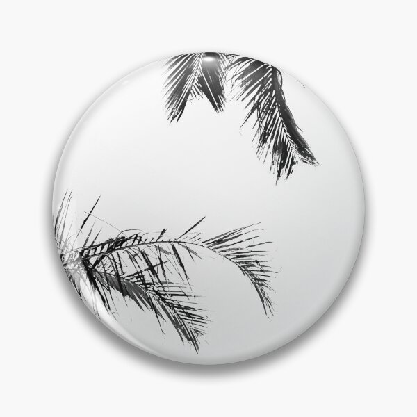 Item preview, Tropical Style Décor Palm Tree Fronds Black and White designed and sold by Beachy.