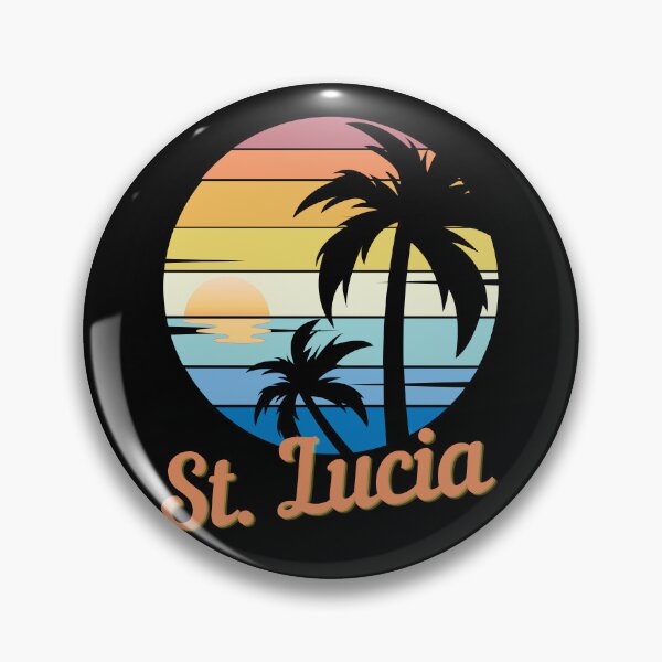 Item preview, ST. LUCIA - Top Caribbean Islands, National Beach Day, Tropical Vacation, Sunset designed and sold by Sun Sand & Sea Art.