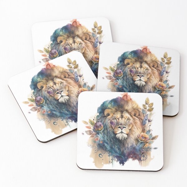 Item preview, A Stunning Watercolor Lion Head Design designed and sold by Rob Wilson.
