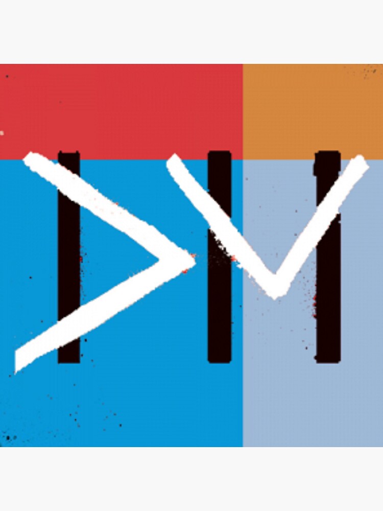 Coussin avec l'œuvre « Depeche mode » de l'artiste mightymalic