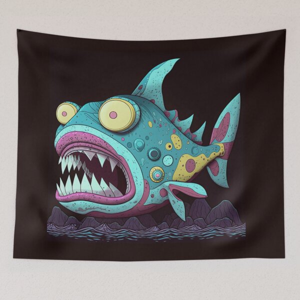Item preview, Bruxish, the Colorful Psychic Fish in murky waters! designed and sold by Frocentric.
