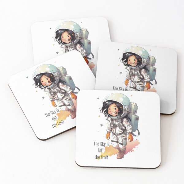 Item preview, niña astronauta designed and sold by FuzzyKaktus.