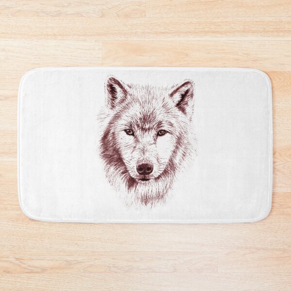 Item preview, Wolf portrait in transparency - colorized brown-red version designed and sold by SylvieG18.
