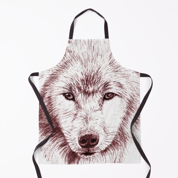Item preview, Wolf portrait in transparency - colorized brown-red version designed and sold by SylvieG18.