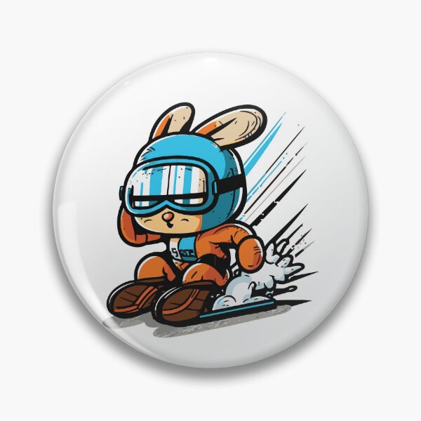 Item preview, cool bunny skiing designed and sold by Mqyou.