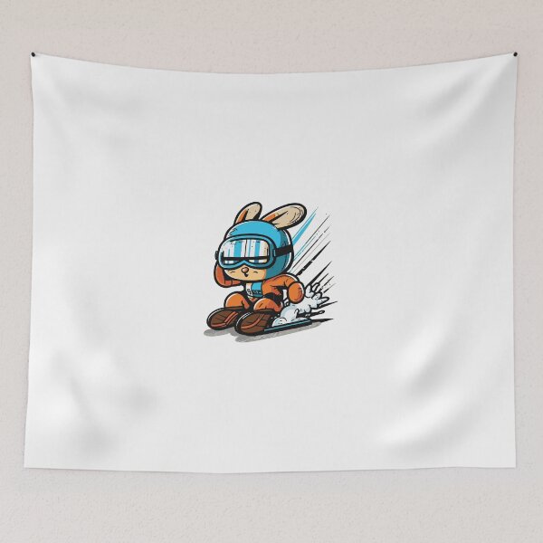 Item preview, cool bunny skiing designed and sold by Mqyou.
