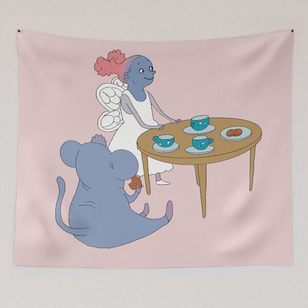 Item preview, tea time with fairy and monkey designed and sold by Emma Raven.
