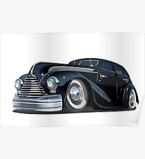 Cartoon retro car Poster