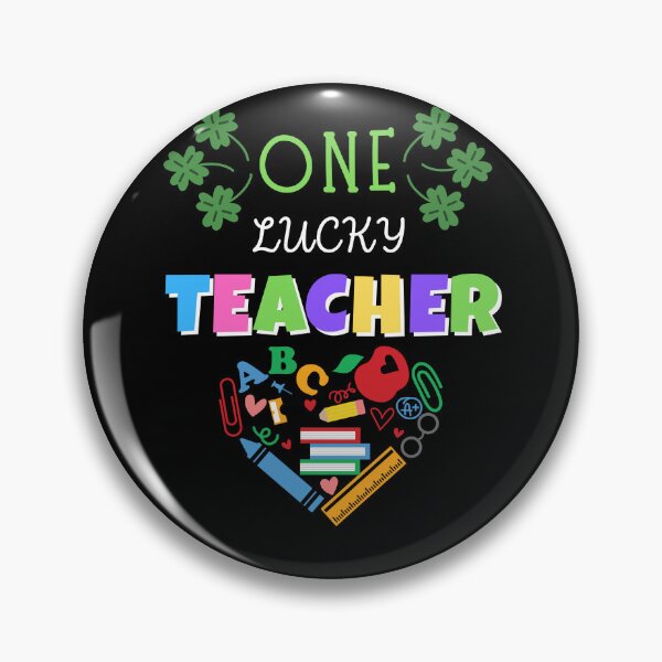 Item preview,  One Lucky Teacher designed and sold by CREATIVELEANS ⭐️⭐️⭐️⭐️⭐️.