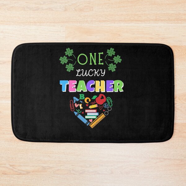 Item preview,  One Lucky Teacher designed and sold by CREATIVELEANS ⭐️⭐️⭐️⭐️⭐️.