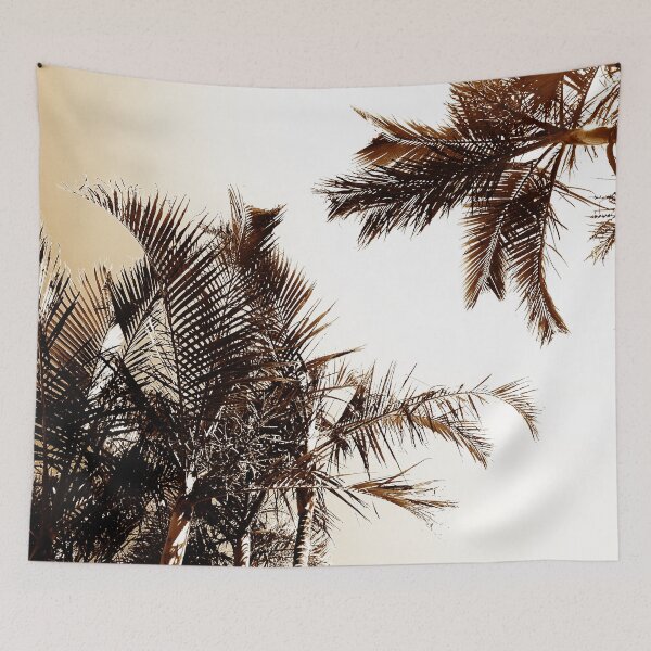 Item preview, Tropical Style Décor Palm Tree Fronds Sunkissed Bronze Tones designed and sold by Beachy.