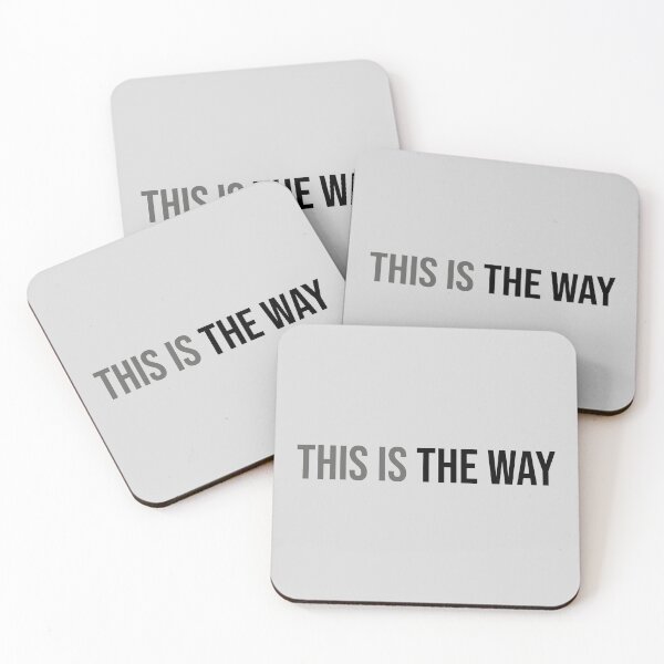Item preview, This Is The Way- Sticker(Silver/Black) designed and sold by adamduren20.