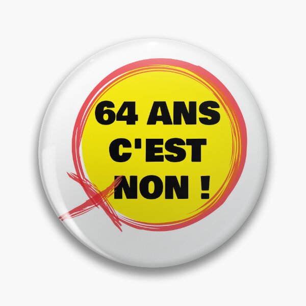 Item preview, C'est non 64 ans designed and sold by Laidart.