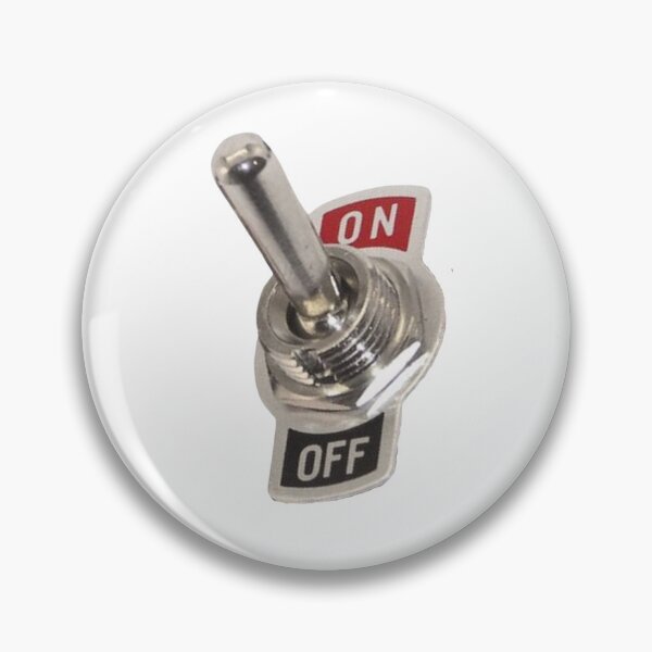 Item preview, Toggle Switch Full Blast On/Off T-shirt Decal Sticker designed and sold by HatzicTshirts.