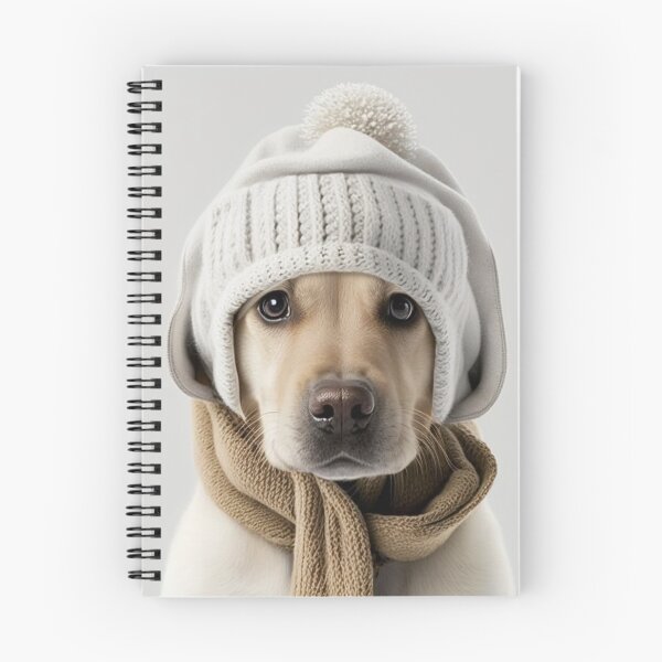 Aperçu de l'œuvre Jolie Chien Mignon Avec Un Bonnet Et Une Echarpe créée et vendue par WixWorks.