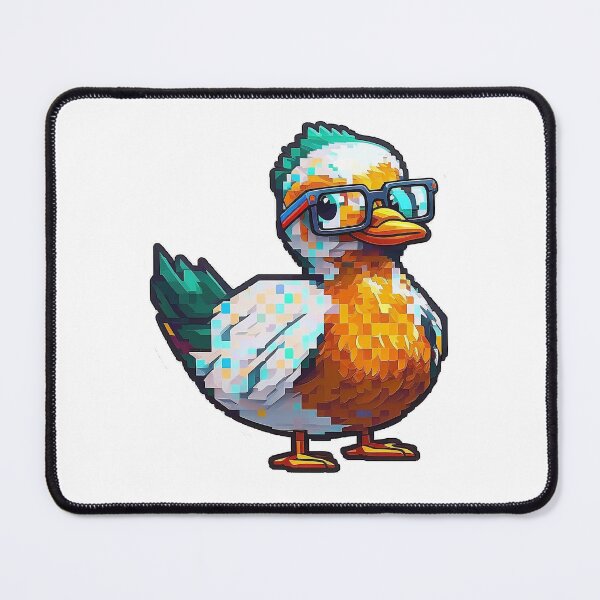 Item preview, 16-Bit Style Pixel Duck with Glasses designed and sold by Tincanninja.