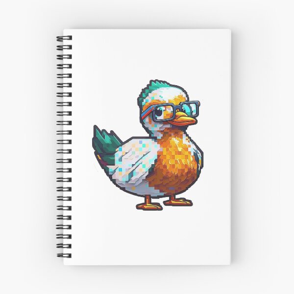 Item preview, 16-Bit Style Pixel Duck with Glasses  designed and sold by Tincanninja.