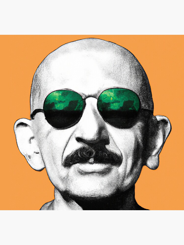 Gandhi in shades | Cool things to make, Historical figures, Rayban wayfarer