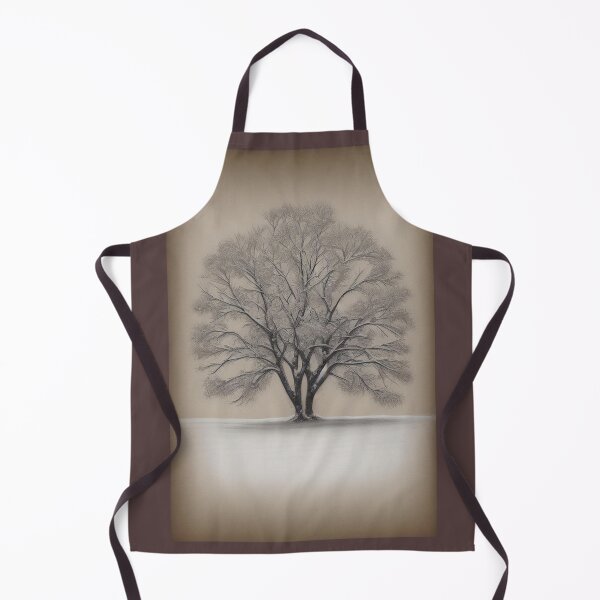 Aperçu de l'œuvre Art créatif de croquis d'arbre d'hiver vintage créée et vendue par brilliant-com.