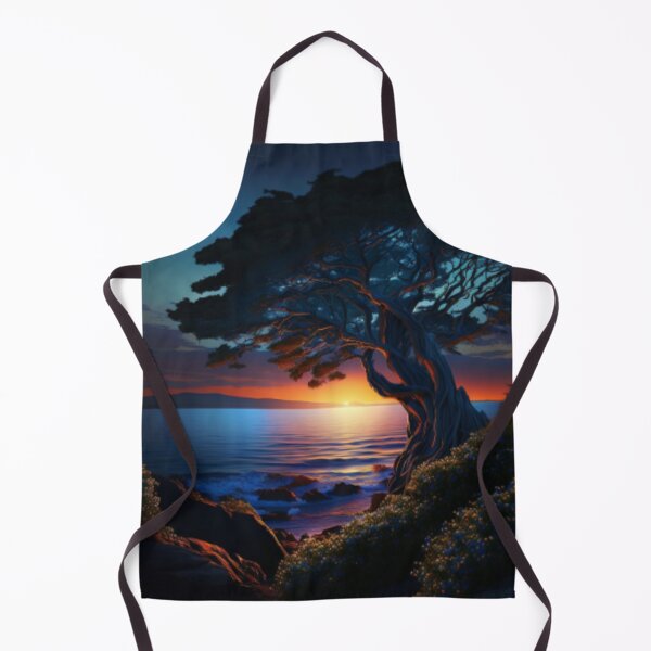 Item preview, Beautiful sunset landscape at the lake with forest designed and sold by ImagineInk.