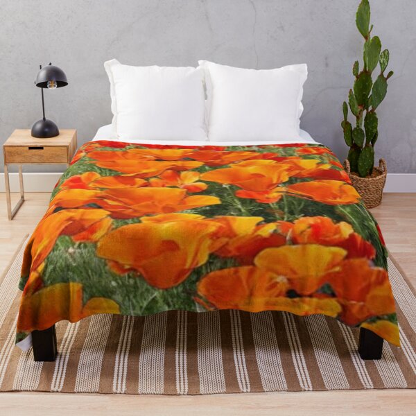 Artikelvorschau, ERSTAUNLICHE ORANGE CALIFORNIA MOHN WILDBLUMEN KUNST entworfen und verkauft von sharlesart.