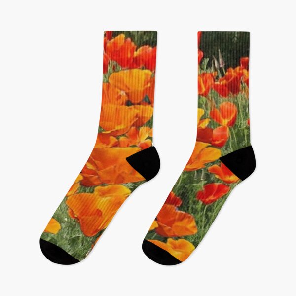 Item preview, AMAZING ORANGE CALIFORNIA POPPY WILDFLOWERS ART designed and sold by sharlesart.