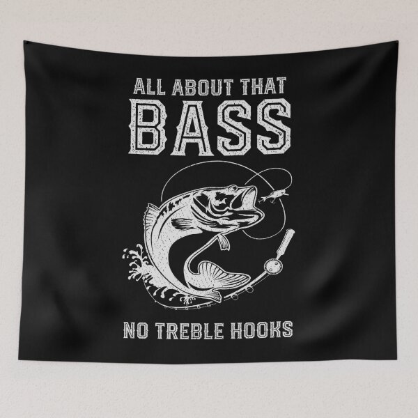Item preview, All About That Bass Shirt Hooks - Funny Largemouth Bass Fishing designed and sold by mrsmitful.