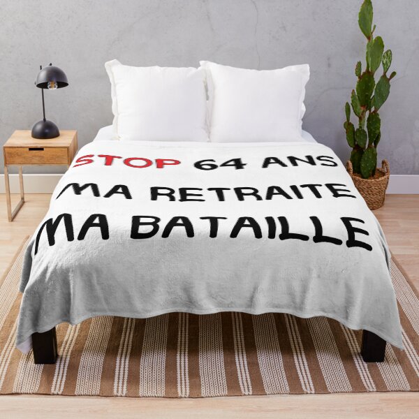 Aperçu de l'œuvre Ma retraite ma bataille-STOP 64 ANS  créée et vendue par Laidart.