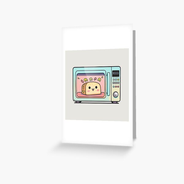 Cute Smile Microwave  Greeting Card for Sale by Wachi-A