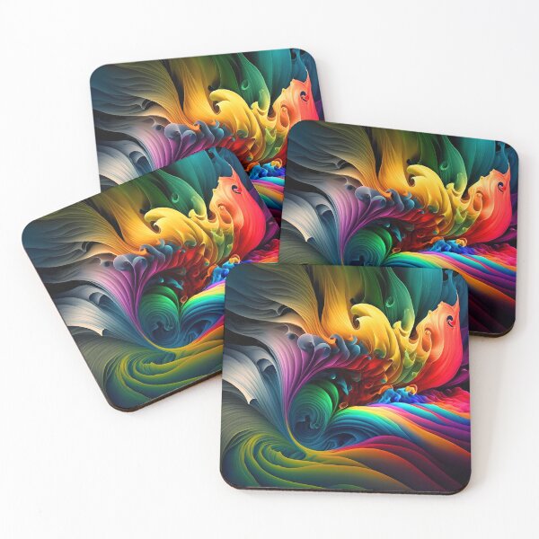 Item preview, Abstract colorful paint drips designed and sold by AdamPolak.