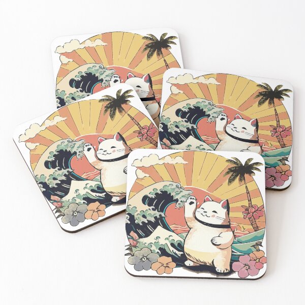 Item preview, Summer Vibes Aloha Cat designed and sold by Kona Cat Creationz.