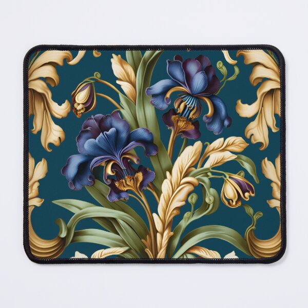 Item preview, Indigo Iris Royal Ornament Design designed and sold by advanceprintart.