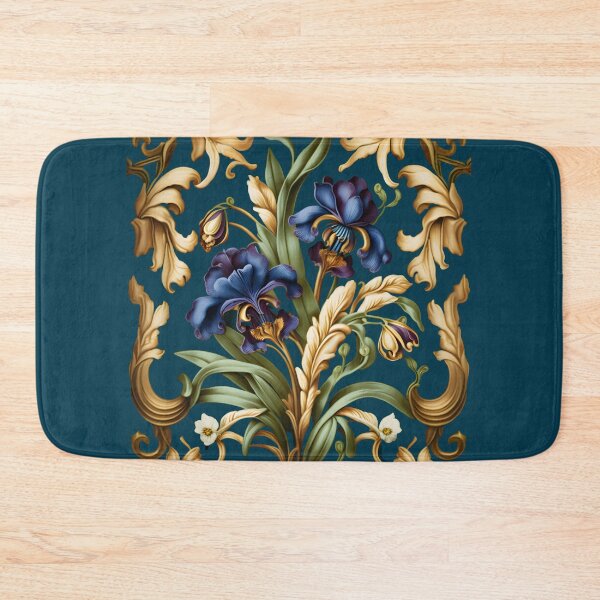 Item preview, Indigo Iris Royal Ornament Design designed and sold by advanceprintart.