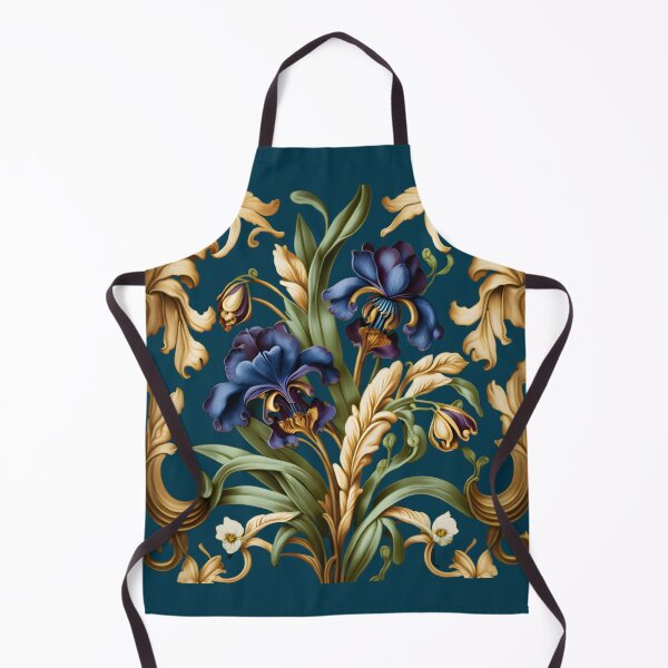 Item preview, Indigo Iris Royal Ornament Design designed and sold by advanceprintart.