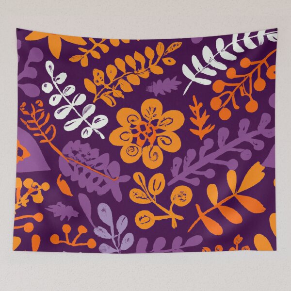 Item preview, Unique Winter Floral Pattern designed and sold by Burnout (⌣_⌣).