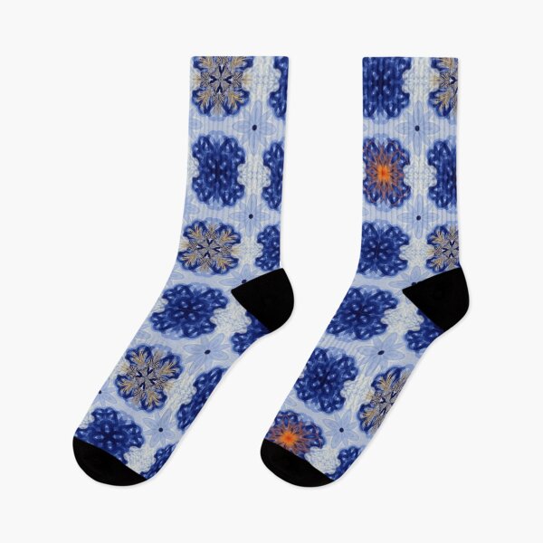 Item preview, Blue and White Floral Tile Design designed and sold by PiggyWiggy.