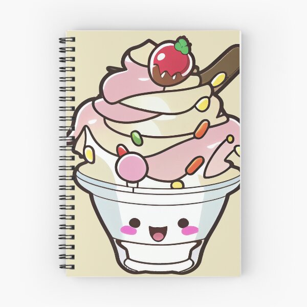 Artikelvorschau, Sweet Kawaii Sundae Illustration for Your T-Shirt or Sticker entworfen und verkauft von DafGole.