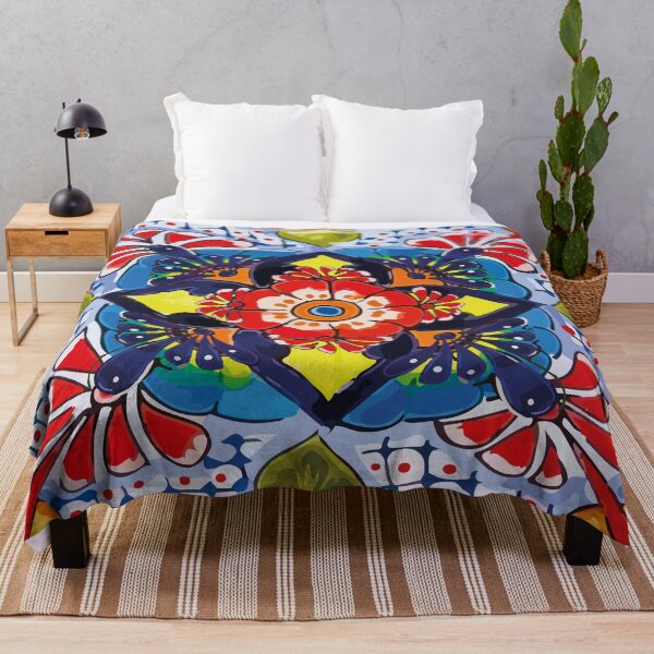 Item preview, Vibrant colors azulejo decoration mexican talavera tile designed and sold by T-Mex.