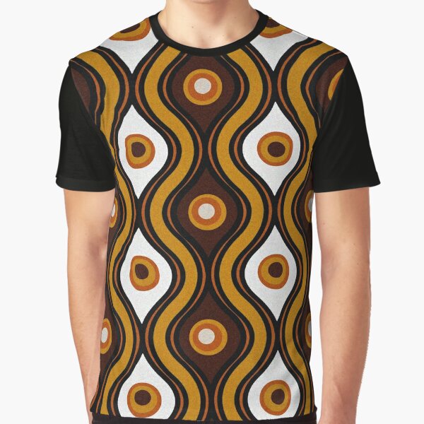 Retro 1970's Style Seventies Vintage Pattern Graphic T-Shirt