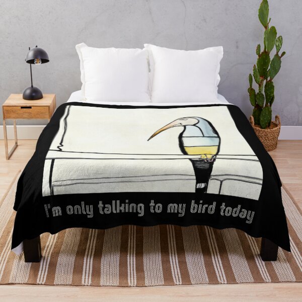 Item preview, I’m only talking to my bird today designed and sold by The Snarky Psychologist.