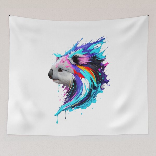 Item preview, Koala Digital Painting - Rainbow Splash of Ink designed and sold by Azayda Designs.