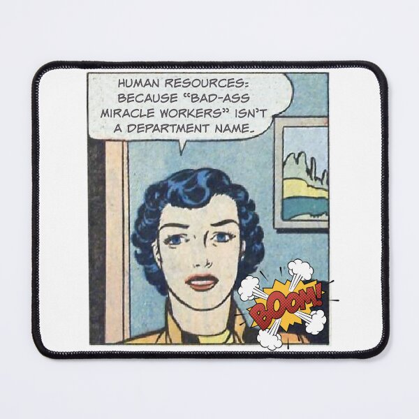 Item preview, HR: Because Miracle Worker is not a Department Name! Workplace Humor, Human Resources designed and sold by SSustainable.