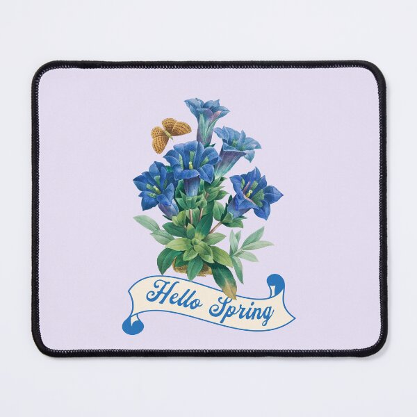 Item preview, Hello Spring Blue Floral Gift designed and sold by InkyGenies.