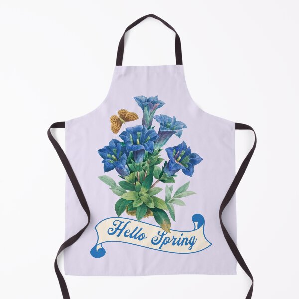 Item preview, Hello Spring Blue Floral Gift designed and sold by InkyGenies.