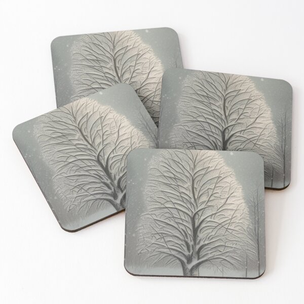 Item preview, Vintage Winter Tree sketch creative art designed and sold by brilliant-com.