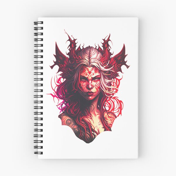 Item preview, Demon Woman Sticker | Gothic Fantasy Art Sticker | Dark Aesthetic Sticker designed and sold by DaydreamDepot.