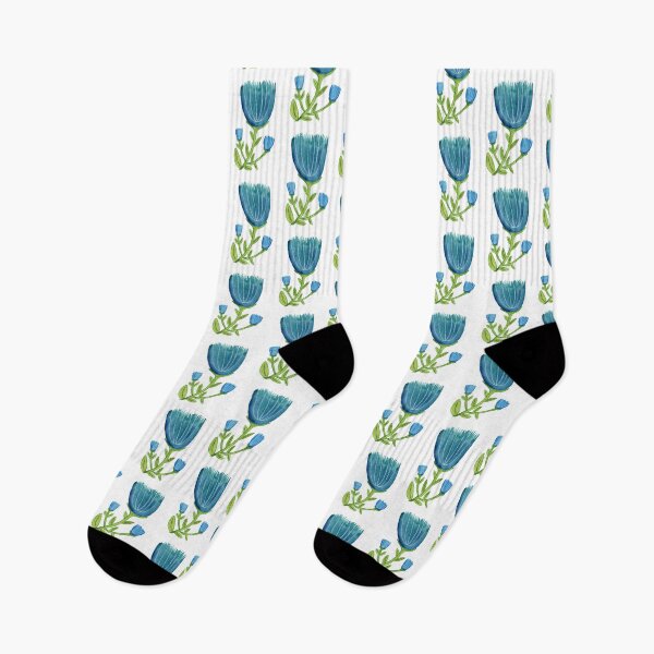 Item preview, Blue Flowers watercolor designed and sold by JenPolegattoArt.