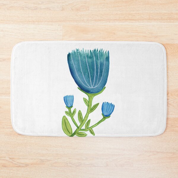 Item preview, Blue Flowers watercolor designed and sold by JenPolegattoArt.