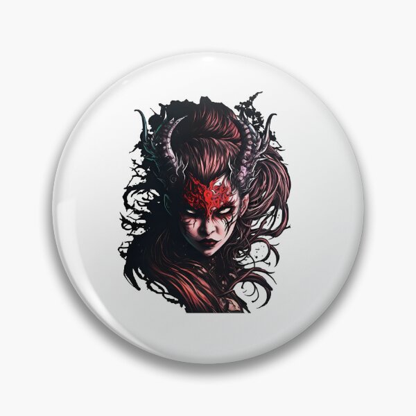 Item preview, Demon Woman Sticker 2 | Gothic Fantasy Art Sticker | Dark Aesthetic Sticker designed and sold by DaydreamDepot.